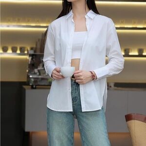Beninos Womans White Dress Shirt‎ XL Brand New